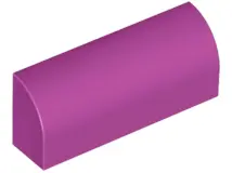Magenta Slope, Curved 1 x 4 x 1 1/3