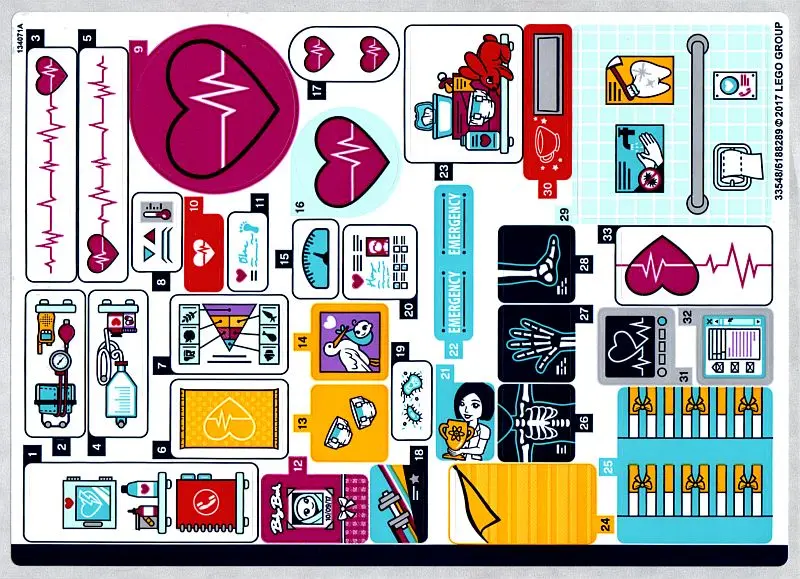 Sticker Sheet for Set 41318, Sheet 1 - (33548/6188289)