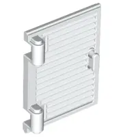 White Shutter for Window 1 x 2 x 3 with Hinges and Handle