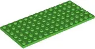 Bright Green Plate 6 x 14