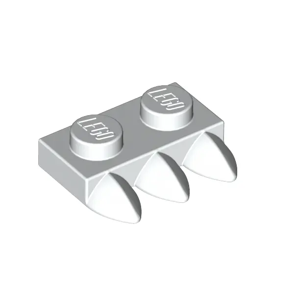 1X2 PLATE WITH 3 TEETH
