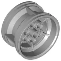 Light Bluish Gray Wheel 43.2mm D. x 26mm Technic Racing Small, 6 Pin Holes