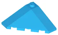 Dark Azure Wedge 4 x 4 (Slope 18 Corner)