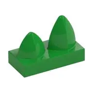 PLATE 1X2 W/ 2 VERT. TEETH
