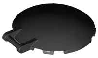 Black Dish 6 x 6 Inverted with Bar Handle
