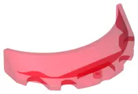 Trans-Red Windscreen 3 x 6 x 1 Curved