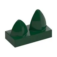 PLATE 1X2 W/ 2 VERT. TEETH