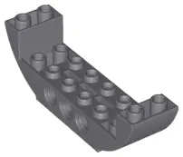 Dark Bluish Gray Slope, Curved 8 x 2 x 2 Inverted Double