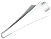 White Minifigure, Weapon Spear Tip with Fins