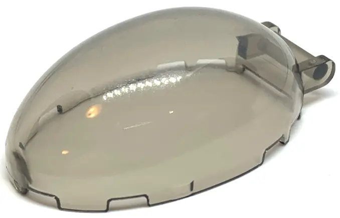 Trans-Brown Windscreen 6 x 4 x 2 Bubble Canopy with Bar Handle