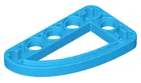 Dark Azure Technic, Liftarm, Modified L-Shape Quarter Ellipse Thin 3 x 5