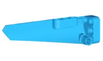 Dark Azure Technic, Panel Fairing # 6 Long Smooth, Side B