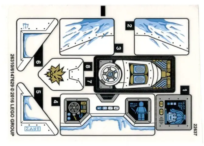 Sticker Sheet for Set 70588 - International Version - (26310/6147629)
