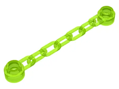 Trans-Neon Green Chain 5 Links