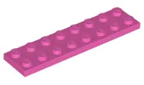 Dark Pink Plate 2 x 8