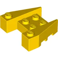 Yellow Wedge 3 1/2 x 4 with Stud Notches