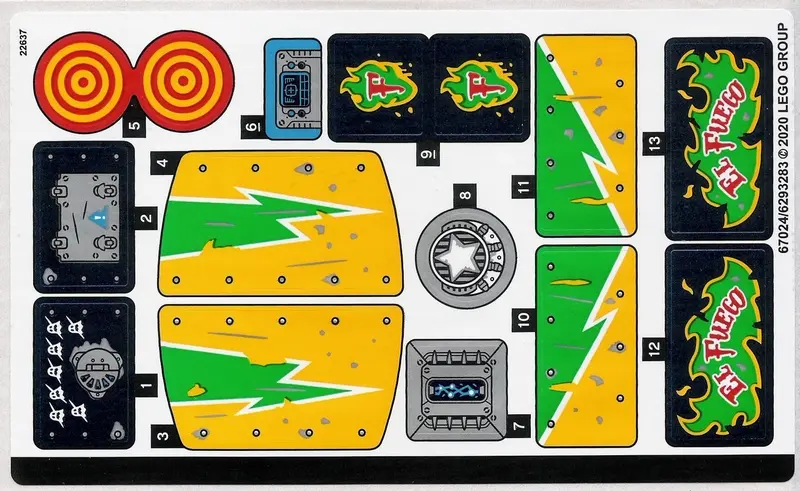 Sticker Sheet for Set 70429 - (67024/6293283)