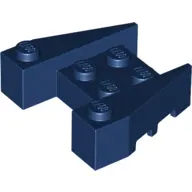 Dark Blue Wedge 3 1/2 x 4 with Stud Notches