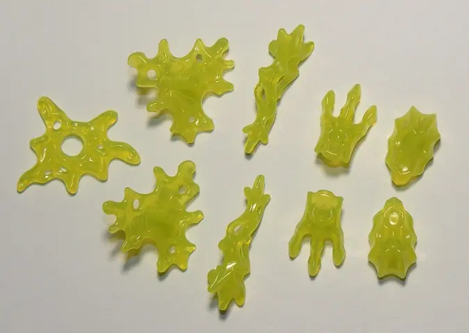 Trans-Neon Green Slime, 9 in Bag (Multipack)