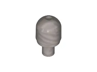 Flat Silver Bar with Light Bulb Cover (Bionicle Barraki Eye)