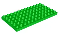 Bright Green Duplo, Plate 6 x 12