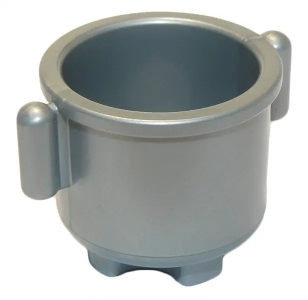 Flat Silver Duplo Utensil Kettle with Closed Smooth Handles 2 x 2 x 1 1/2