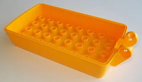 Bright Light Orange Duplo Camper Base with 4 x 8 Studs