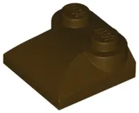 Dark Brown Slope, Curved 2 x 2 x 2/3 with 2 Studs and Curved Sides
