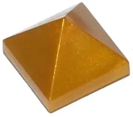 Pearl Gold Slope 45 1 x 1 x 2/3 Quadruple Convex Pyramid