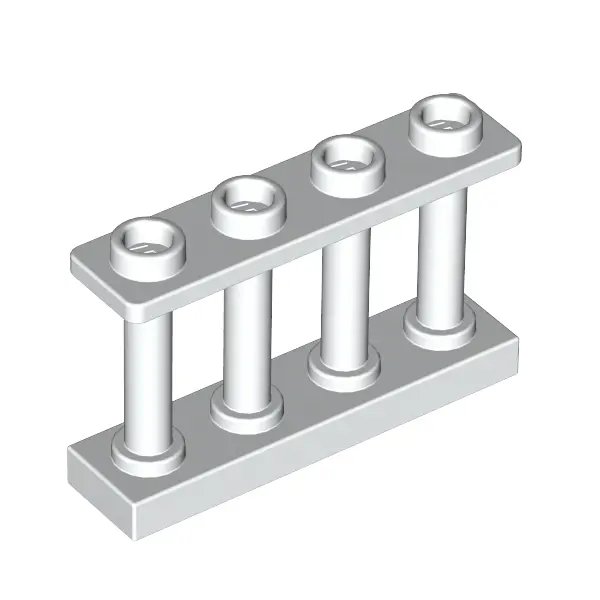 FENCE 1X4X2 W. 4 KNOBS