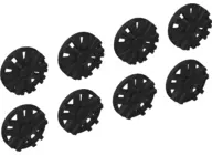 Black Wheel Cover 10 Spoke (Spokes in Pairs) and 10 Spoke Y Shape for Wheel 18976, 8 in Bag - 4 of E