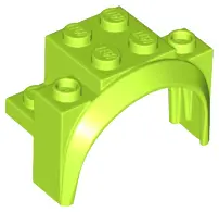 Lime Vehicle, Mudguard 4 x 2 1/2 x 2 1/3 with Arch Round