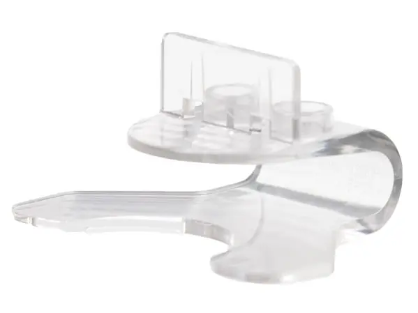 Trans-Clear Minifigure, Utensil Stand Flexible (Super Jumper)