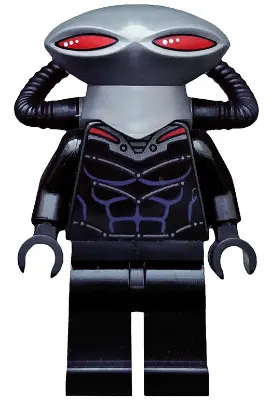 Black Manta - Flat Silver Helmet