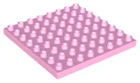 Bright Pink Duplo, Plate 8 x 8
