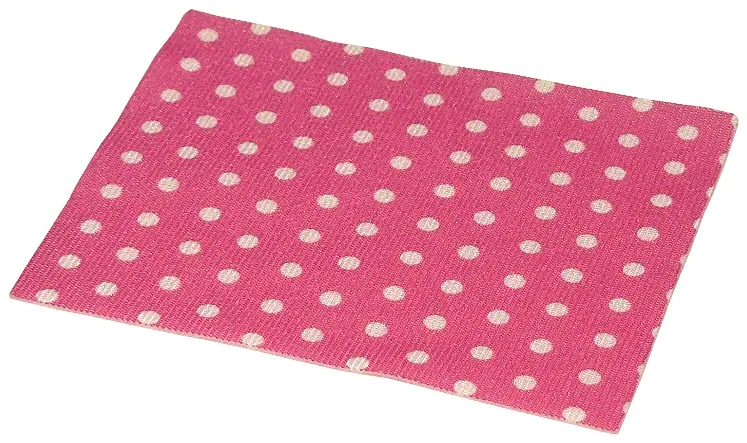 Dark Pink Duplo, Cloth Blanket 8 x 10 cm with Small White Polka Dots Pattern