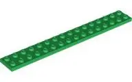 Green Plate 2 x 16