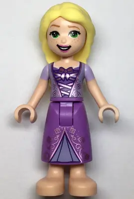 Rapunzel - Mini Doll, Metallic Pink Laced Dress