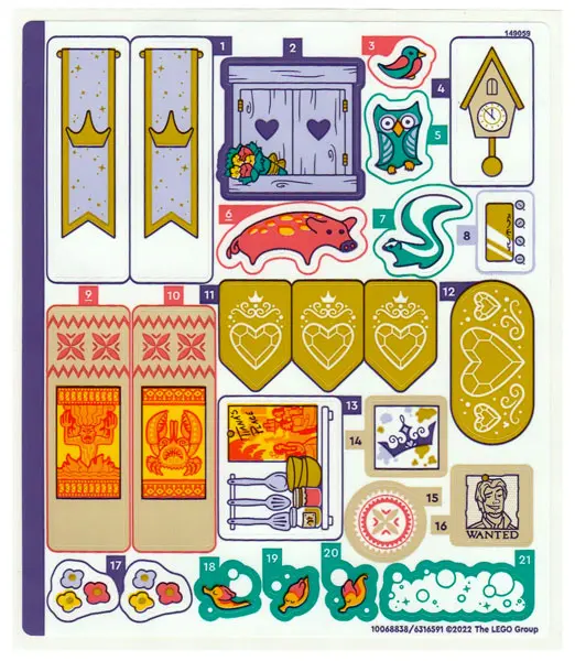 Sticker Sheet for Set 43205, Sheet 1 - (10068838/6316591)