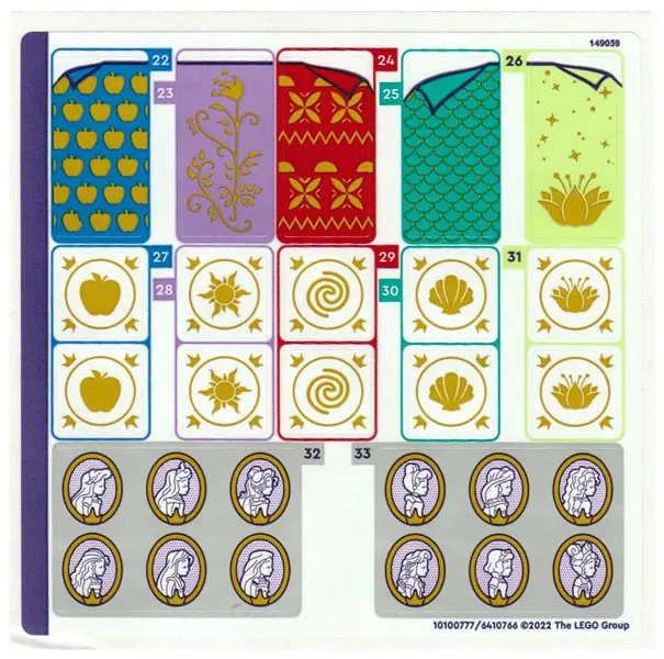 Sticker Sheet for Set 43205, Sheet 2 - (10100777/6410766)