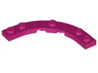 Magenta Plate, Round Corner 5 x 5 Macaroni