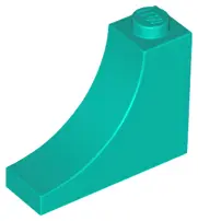 Dark Turquoise Arch 1 x 3 x 2 Inverted