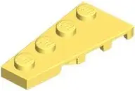 Bright Light Yellow Wedge, Plate 4 x 2 Left