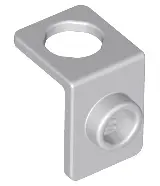 Light Bluish Gray Minifigure Neck Bracket with Back Stud - Thin Back Wall