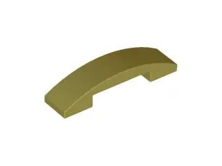 Olive Green Slope, Curved 4 x 1 x 2/3 Double