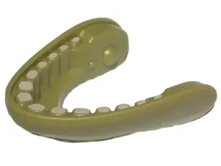 Olive Green Dewback Jaw Lower with Teeth Pattern