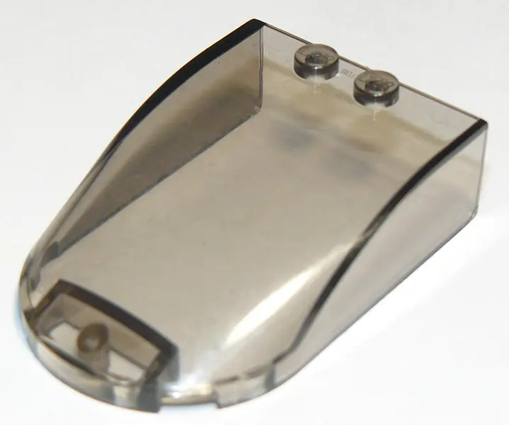 Trans-Brown Windscreen 6 x 4 x 1 1/3 Canopy Straight Sides