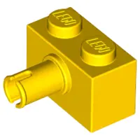 Yellow Brick, Modified 1 x 2 with Pin