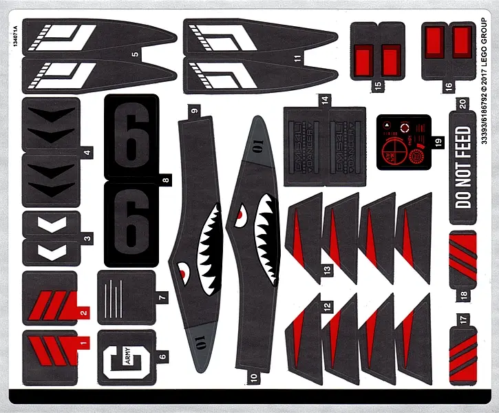Sticker Sheet for Set 70613 - (33393/6186792)
