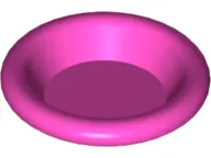 Dark Pink Minifigure, Utensil Dish 3 x 3